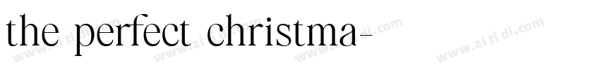the perfect christma字体转换